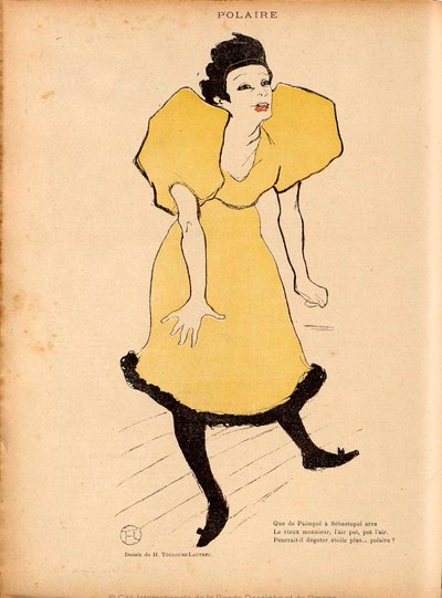 Polaire van La Rire door Henri de Toulouse Lautrec